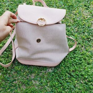 LC Lauren Conrad Tara Backpack - Mini Backpack Pink - Magnetic Snap Closure